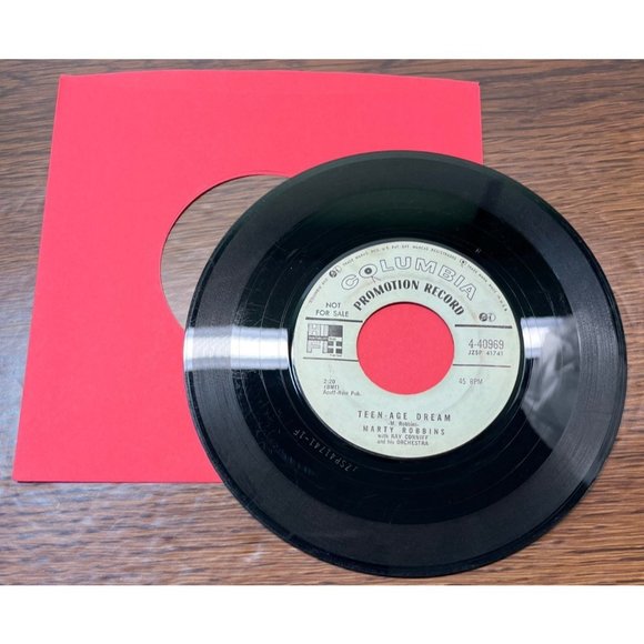 Marty Robbins Please Don't Blame Me / Teen-Age Dream 45 Country Promo Columbia - Picture 4 of 4